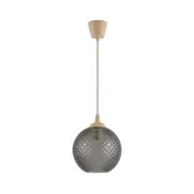 Brilagi - LED luster na sajli R GLASS 1xE27/60W/230V O 18 cm bež/dimno siva