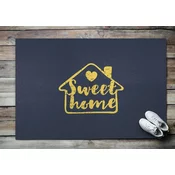 tulup.si Predpražnik s potiskom Sweet home Rumeni napis 150x100 cm