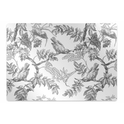Decormat Podloga za pisarniški stol Sive ptice 140x100 cm 15 cm