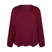 Zizzi Bluza LENNI vinsko rdeča