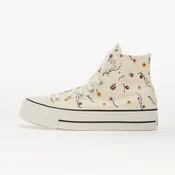 Sneakers Converse Chuck Taylor All Star Lift Platform Embroidered Blooms Hi Egret/ Vintage White/ Black EUR 35