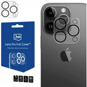 3MK Lens Pro Full Cover iPhone 15 Pro/15 Pro Max Hybrid glass for camera lens with mounting frame 1pcs