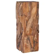 Vidaxl Stranska mizica 30x30x80 cm trdna tikovina
