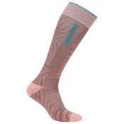 icebreaker Ski+ Light OTC Mountain Contour dámske podkolienky, summit/blush/hydro (S (EU 35 - 37))