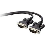 VGA priključni kabel [1x moški konektor VGA - 1x moški konektor VGA] 1.80 m črna 640 x 480 piksel Belkin