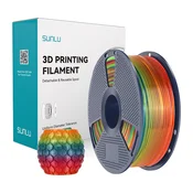 SUNLU SUNLU PLA filament 1,75 mm, 1 kg, Rainbow 01 (prozoren)