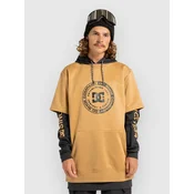 DC Dryden Shred moški pulover s kapuco mustard gold