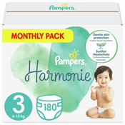 Pampers plenice Harmony, velikost 3, 180 kosov, 6kg-10kg