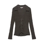 Pull&Bear Bluza temno rjava