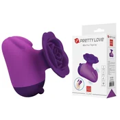KLITORALNI STIMULATOR Pretty Love Tom Purple - vibrato, 7 vibracij, vodoodporen, silikon, vrtnica
