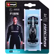 Bburago: Mercedes-AMG Petronas F1 W16 Hamilton F1 (2025/) metalni model trkaceg automobila 1/64 (Lewis Hamilton #44)