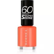 Rimmel 60 Seconds Super Shine lak za nohte odtenek 404 Ora-ngy Vibe 8 ml