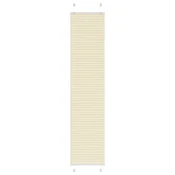 Plisirana zavjesa krem boje 45x200 cm Širina tkanine 44,4 cm Poliester