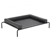 VEVOR Dvignjena postelja za psa z odstranljivo blazino pralna 1225x900x200 mm siva