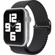 mobilNET najlonski pašček za Apple Watch, 38-41mm (S), črn