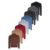 SET OF EIGHT V4007 DEWBERRY MENS SWEATSHIRT-BLACK-NAVY-ANTHRACITE-BURGUNDY-GREY-INDIGO-COFFEE-CAMEL