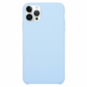 Liquid Silicone ovitek za iPhone 15 Pro, Nebeško moder