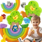 Viga drvene dugine slagalice kreativni montessori
