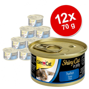 Varčno pakiranje GimCat ShinyCat Jelly 12 x 70 g - Tuna