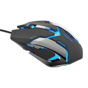 Žična miška USB, E-blue Auroza Gaming, črna, optična, 4000DPI