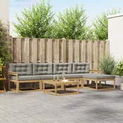 Set vanjskih sofa 6 pcs Bijela i svjetlosiva 79 x 79 x 37 cm