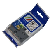 Fenix TZ-141 PROZOREN trak - ČRN izpis ( TZe141), 18mm trak, dolžine 8m, laminated - obstojen v ekstremnih pogojih