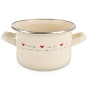 Northix Krem emajliran lonec, 16 cm, prostornina 1,4 L