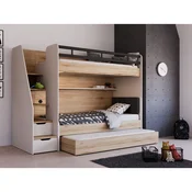 Hanah Home New Options Mm1.28.11.U1 krevet na sprat 256,4 × 190,9 × 100,8 cm, krem hrast
