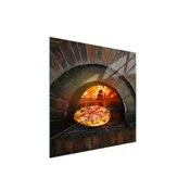 shumee Steklena zaščitna plošča za štedilnik 50x52 Pizza