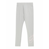 Dječje trenirke Nike Sportswear Favorites Legging GX - light smoke grey/pink foam