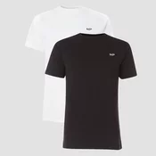 MP Mens Essentials T-Shirt - Black/White (2 Pack) - XXS