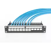 CAT 6A U-UTP installation kabel, 500 MHz Dca (LSZH-1), AWG 23/1, 100 m drum, sx, blue