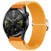BStrap Elastic Nylon pašček za Garmin Venu 2 Plus, orange