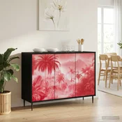 Vidaxl Strani šal AACHEN Črni hrast 102 x 33 x 76 cm Inženirski les