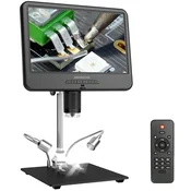 meterk Digitalni mikroskop, 50-1600X povečava, 10.1-palčni LCD zaslon, 12MP kamera, 10.1 palca, (5000163956)
