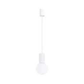 Sollux SL.1709 - Viseci luster na sajli HALO 1xG9/8W/230V, precnik 12 cm, bela