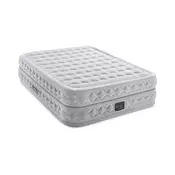 Krevet na napuhavanje Queen Supreme Air-Flow s Fiber-Tech RP - Svijetlo siva - Fiber-Tech™ - 51 cm - 152 cm - 203 cm - 272 kg