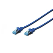 CAT 5e SF-UTP patch cord, PVC AWG 26/7, length 1 m, color blue