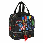 Torba za rucak The Avengers Super heroes Crna 20 x 20 x 15 cm