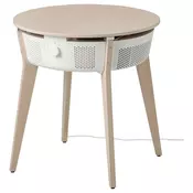 STARKVIND Sto s precišcivacem vazduha, bajcovani hrastov furnir/bela pametno