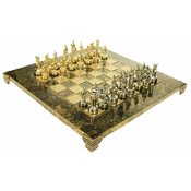 Manopoulos luksuzni šah (mahagonij, sa smeđim rubom)