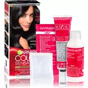 GARNIER Color Sensation barva za lase odtenek 1.0 Ultra Black 4 pcs