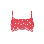 VIVID Bikini zgornji del rdeča/off-bela