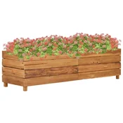 Vidaxl Visoka greda 150x40x38 cm reciklirana tikovina in jeklo