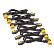 APC Power Cord Kit (6 ea), Locking, C13 to C14 (90 Degree), 1.2m (AP8704R-WW)