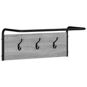Vidaxl Obešalnik za plašče 60 x 30 x 25 cm Siva Sonoma Inženirski les