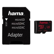 HAMA microSDXC 64GB UHS Speed Class 3 UHS-I 80MB/s + adapter/fotografija