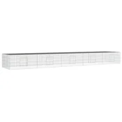 Vidaxl 5-delna ograda za zajce 541x109x54 cm pocinkano železo