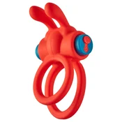 Dreamtoys Love Signal - vibrirajoči obroček za penis (rdeč)