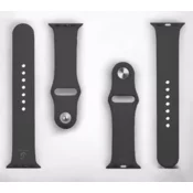 Pašček Tactical 456 silikonski pašček za Apple Watch 1/2/3/4/5/6/7/8/9/SE 38/40/41mm črn (2448941)